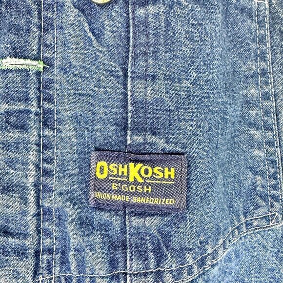 OshKosh B'Gosh Vintage Men's Carpenter Overall Bibs Size 42 Union Made Vestbak - Picture 5 of 10